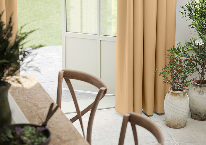Kyoto Faux Silk, Natural - Made to Measure Curtains - Image 5